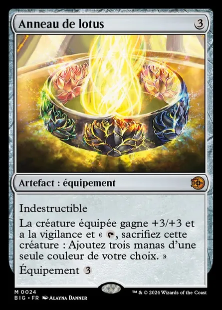 Anneau de lotus, carte Magic BIG 24 — extension The Big Score