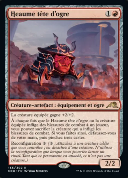 Heaume tête d'ogre, carte Magic NEO 155 — extension Kamigawa: La Dynastie Néon