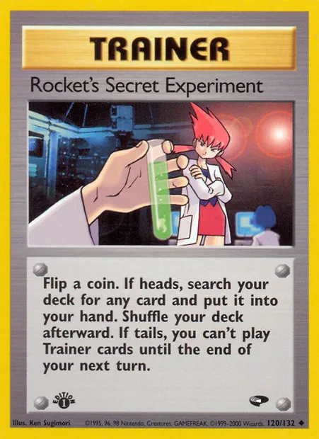 Rocket's Secret Experiment, Pokémon card GC 120 — Gym Challenge set