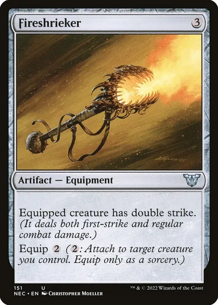 Fireshrieker, Magic card NEC 151 — Neon Dynasty Commander set