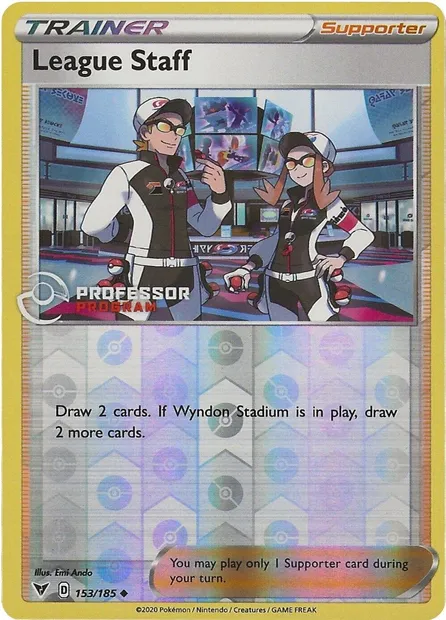 League Staff, Pokémon card PROF 153 — Professor Program set
