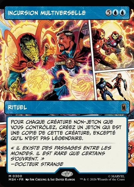 Incursion multiverselle, carte Magic MSH 300 — extension Marvel Super Heroes