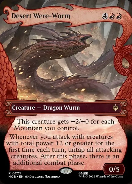 Desert Were-Worm, Magic card HOB 225 — The Hobbit set