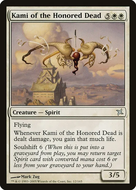 Kami of the Honored Dead, Magic card BOK 12 — Betrayers of Kamigawa set