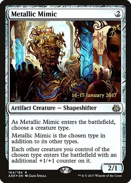 Metallic Mimic, Magic card PAER 164s — Aether Revolt Promos set