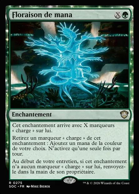 Floraison de mana, carte Magic SOC 275 — extension Secrets of Strixhaven Commander