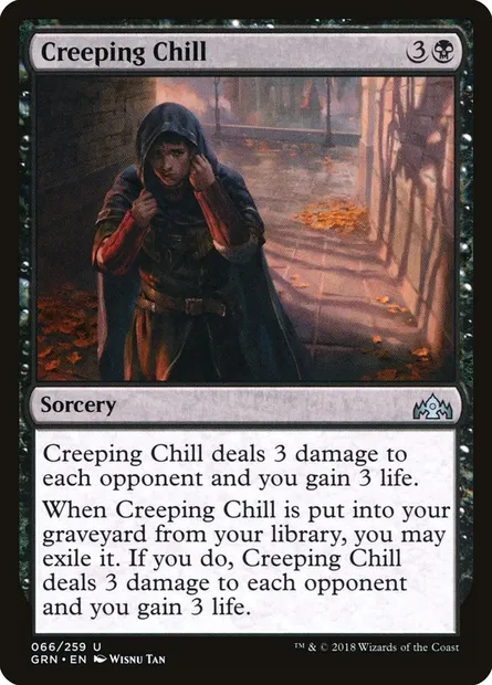 Creeping Chill, Magic card GRN 66 — Guilds of Ravnica set