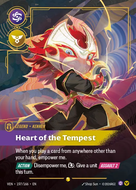 Heart of the Tempest, carte Riftbound VEN 197 — extension Vendetta