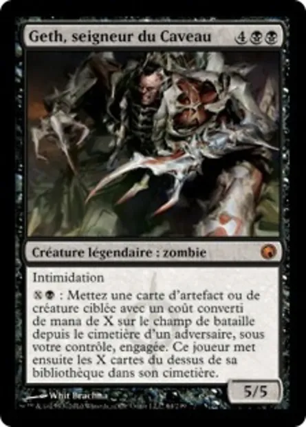 Geth, seigneur du Caveau, carte Magic SOM 64 — extension Cicatrices de Mirrodin