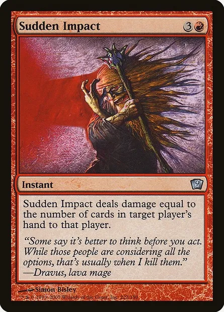 Choc soudain, carte Magic 9ED 222★ — extension Neuvième Edition