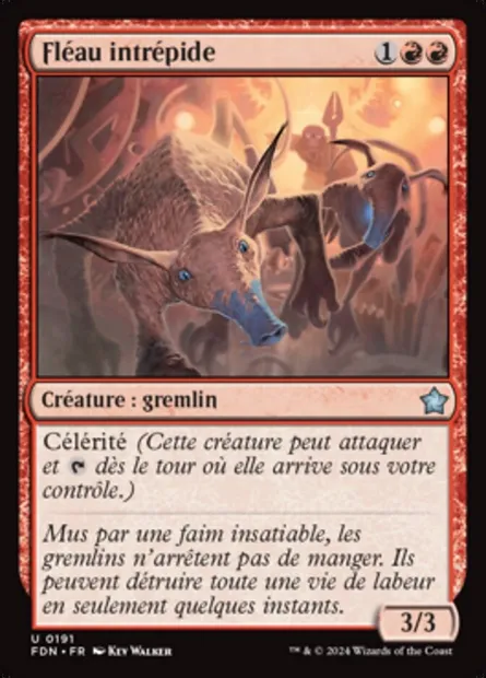 Fléau intrépide, carte Magic FDN 191 — extension Foundations