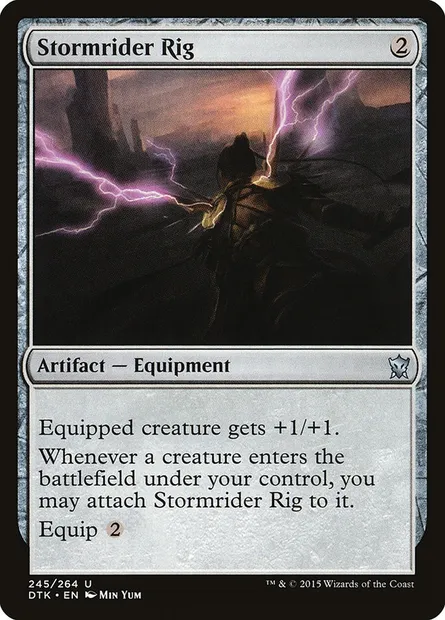 Stormrider Rig, Magic card DTK 245 — Dragons of Tarkir set