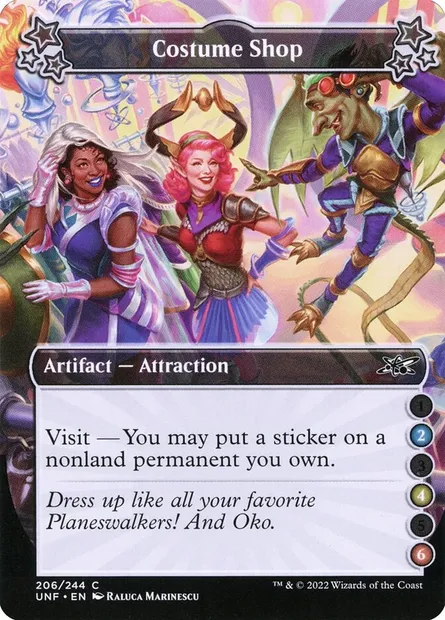Costume Shop, Magic card UNF 206b — Unfinity set