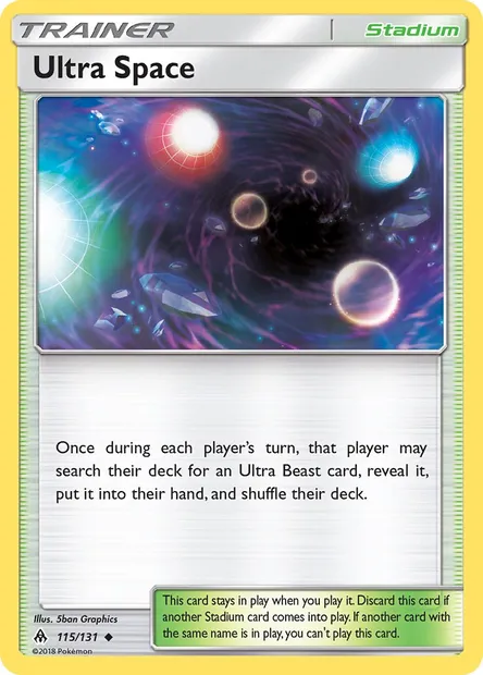 Ultra Space, Pokémon card FLI 115 — Forbidden Light set