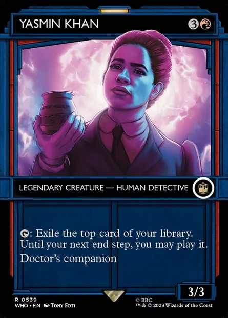 Yasmin Khan, carte Magic WHO 539 — extension Doctor Who