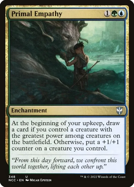 Primal Empathy, Magic card NCC 348 — New Capenna Commander set