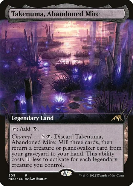 Takenuma, Abandoned Mire, Magic card NEO 505 — Kamigawa: Neon Dynasty set