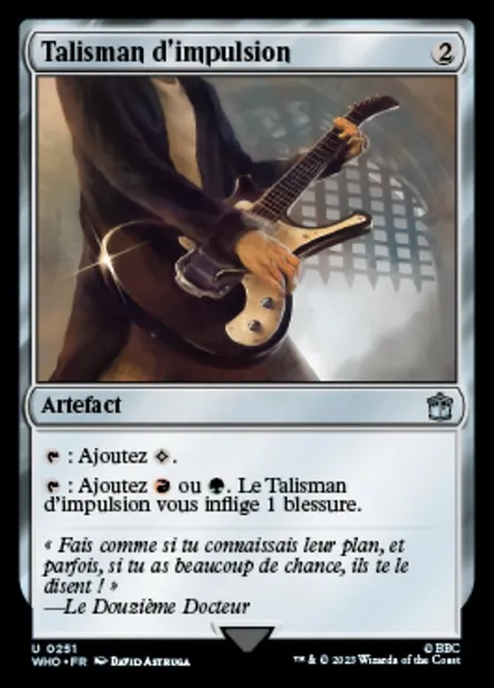 Talisman d'impulsion, carte Magic WHO 251 — extension Doctor Who
