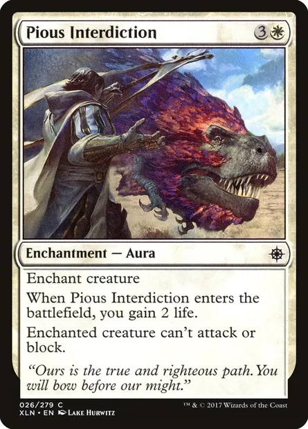 Pious Interdiction, Magic card XLN 26 — Ixalan set