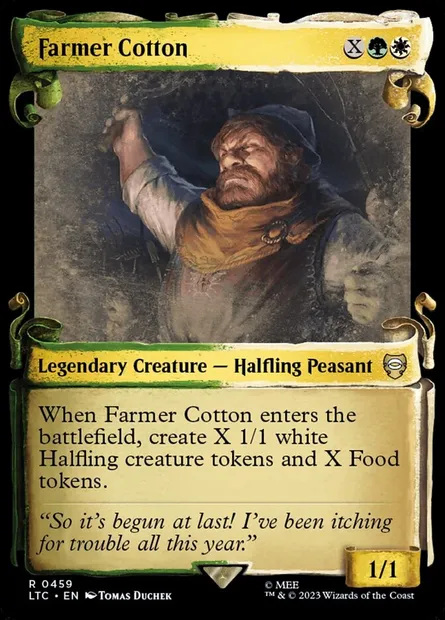 Farmer Cotton, Magic card LTC 459 — Tales of Middle-earth Commander set