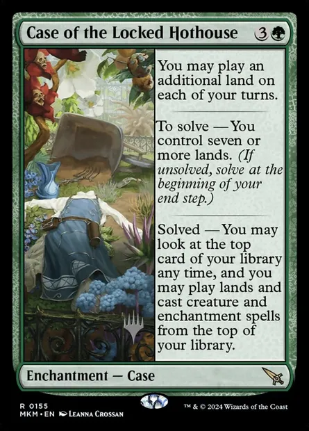 Case of the Locked Hothouse, Magic card PMKM 155p — Murders at Karlov Manor Promos set