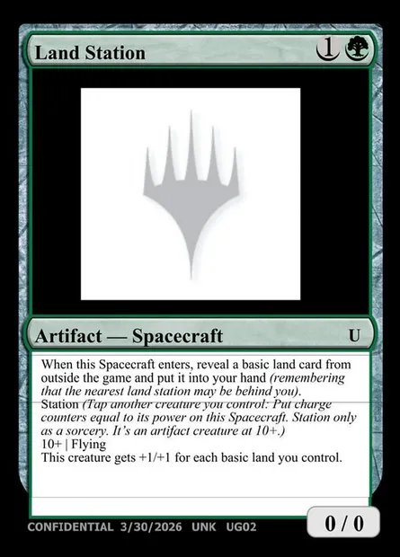 Land Station, Magic card UNK RG02e — Unknown Event set