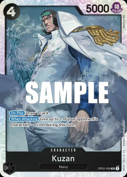 Kuzan, carte One Piece OP02-096 — extension PARAMOUNT WAR