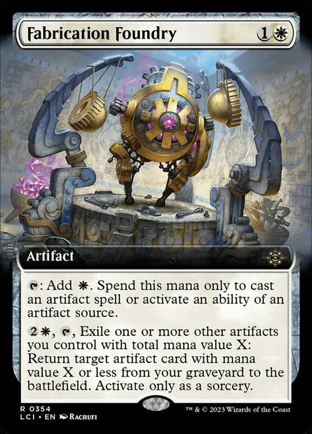 Fabrication Foundry, Magic card LCI 354 — The Lost Caverns of Ixalan set