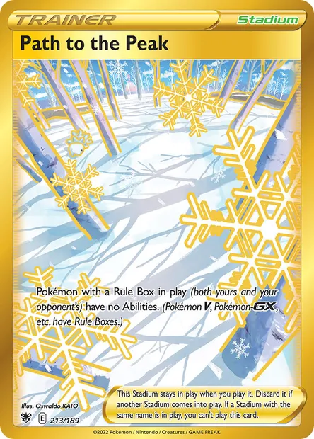 Path to the Peak, Pokémon card ASR 213 — Astral Radiance set