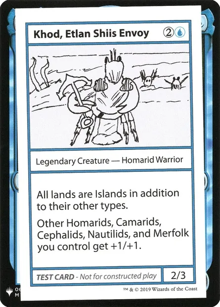Khod, Etlan Shiis Envoy, Magic card CMB1 24 — Mystery Booster Playtest Cards 2019 set