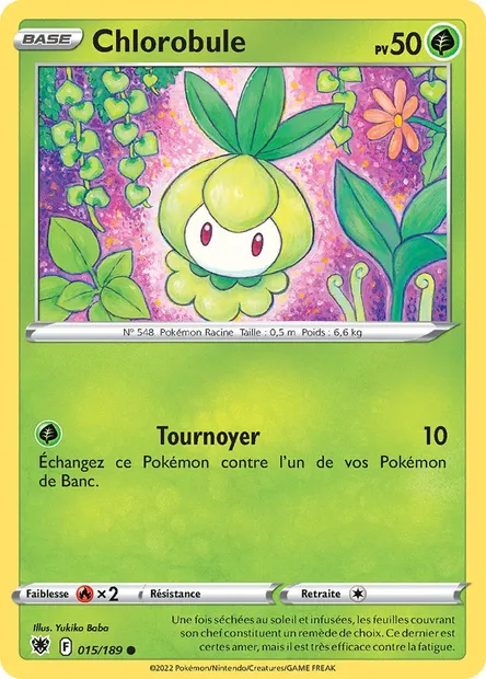 Chlorobule, carte Pokémon ASR 015 — extension Astres Radieux