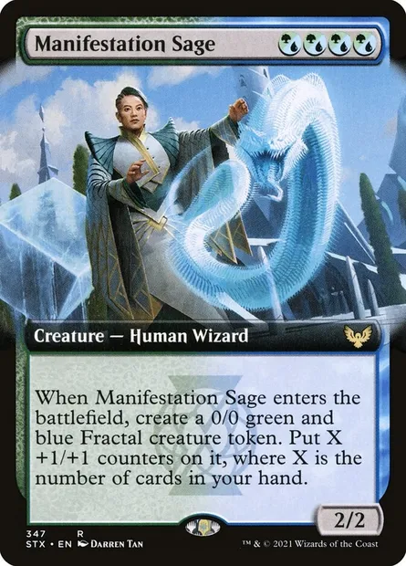 Manifestation Sage, Magic card STX 347 — Strixhaven: School of Mages set