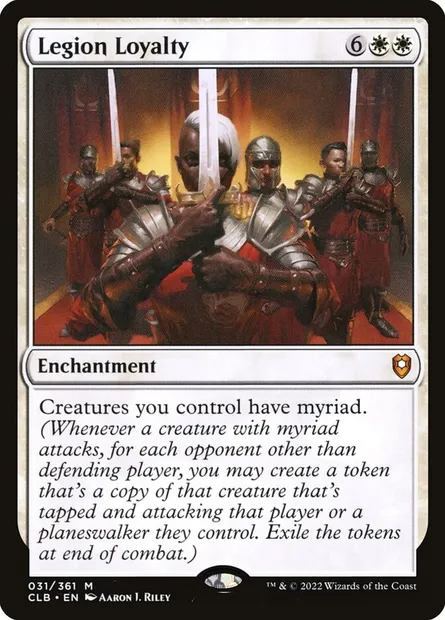 Legion Loyalty, Magic card CLB 31 — Commander Legends: Battle for Baldur's Gate set