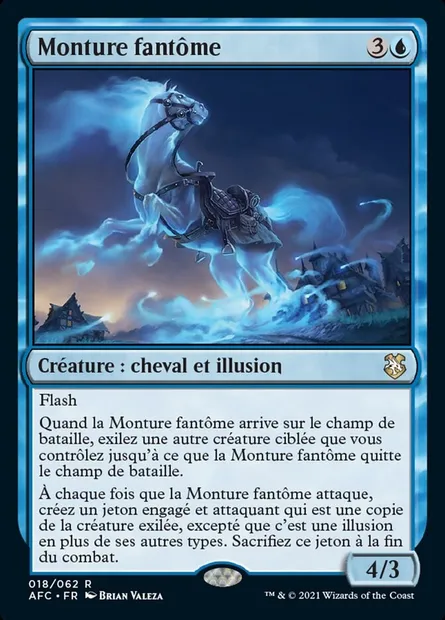 Monture fantôme, carte Magic AFC 18 — extension Forgotten Realms Commander