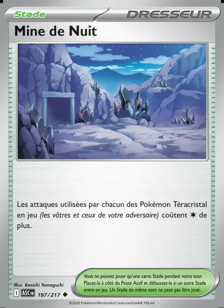 Mine de Nuit, carte Pokémon ASC 197 — extension Héros Transcendants