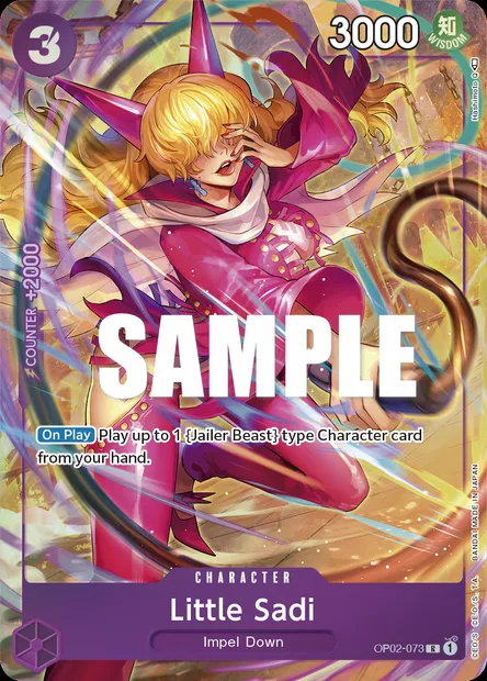 Little Sadi, One Piece card OP02-073 — PARAMOUNT WAR set