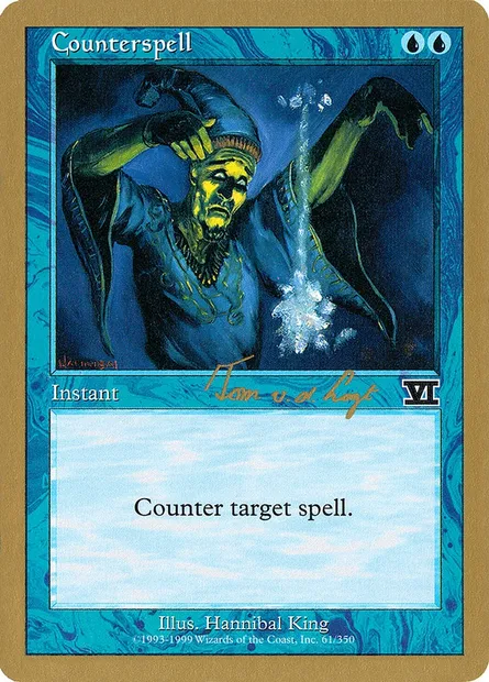 Counterspell, Magic card WC00 tvdl61b — World Championship Decks 2000 set