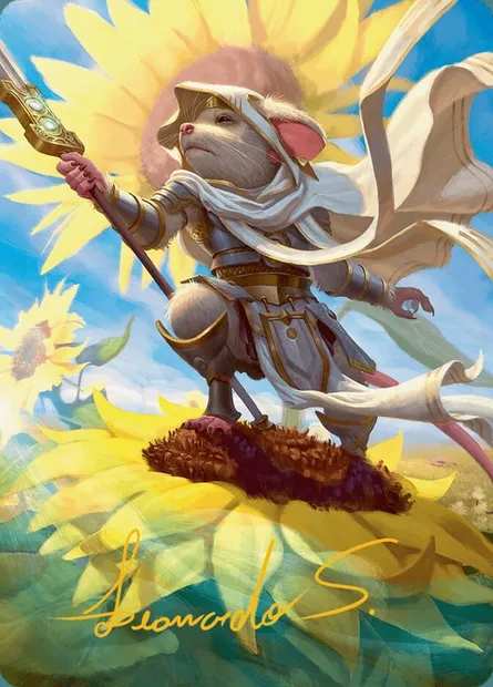 Elspeth, Sun's Champion // Elspeth, Sun's Champion, Magic card ABLB 53 — Bloomburrow Art Series set