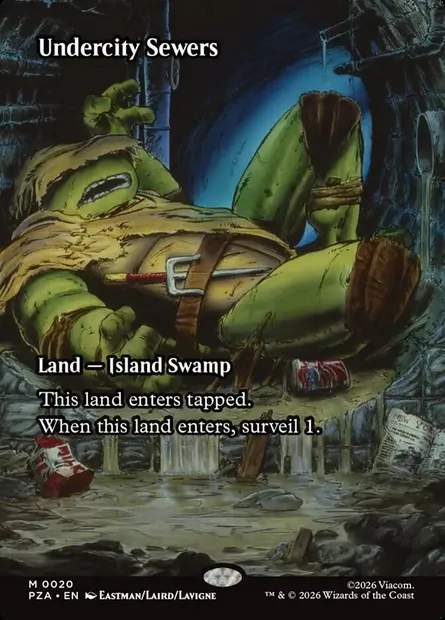 Undercity Sewers, Magic card PZA 20 — Teenage Mutant Ninja Turtles Source Material set