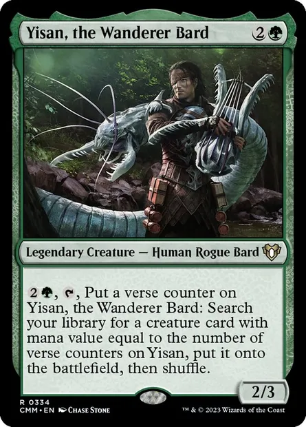 Yisan, the Wanderer Bard, Magic card CMM 334 — Commander Masters set