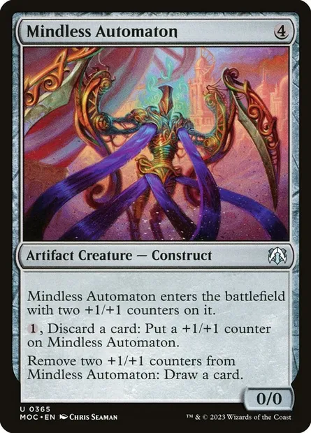 Mindless Automaton, Magic card MOC 365 — March of the Machine Commander set