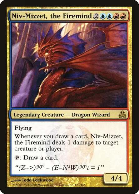 Niv-Mizzet, the Firemind, Magic card GPT 123 — Guildpact set
