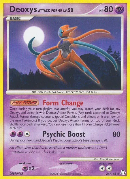 Deoxys Attack Forme, Pokémon card LA 24 — Legends Awakened set