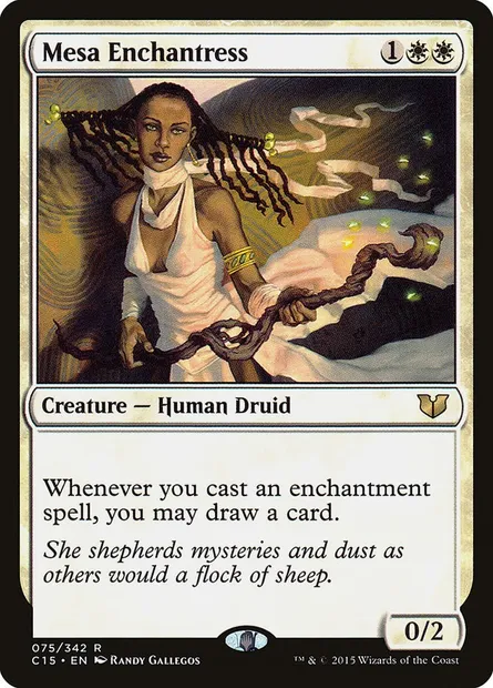 Mesa Enchantress, Magic card C15 75 — Commander 2015 set