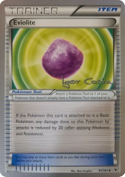 Eviolite, Pokémon card WCD12 091-5 — World Championship Decks 2012 set