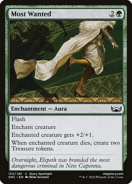 Most Wanted, Magic card SNC 153 — Streets of New Capenna set