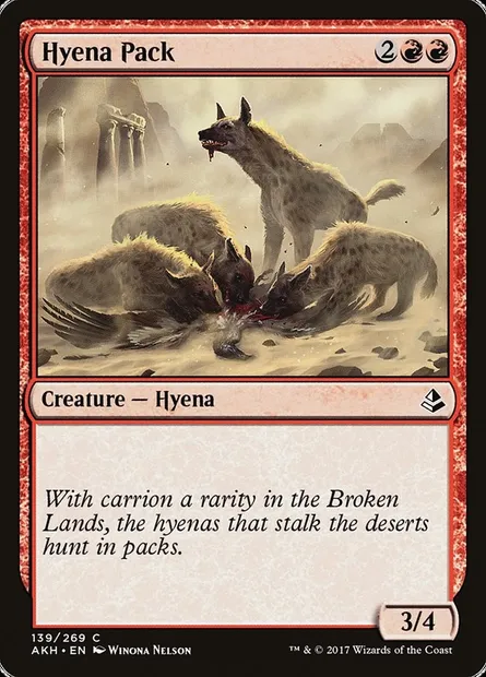 Hyena Pack, Magic card AKH 139 — Amonkhet set