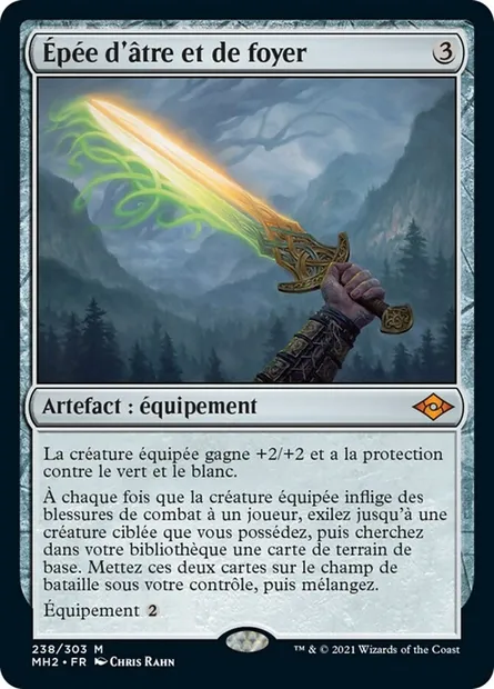 Épée d'âtre et de foyer, carte Magic MH2 238 — extension Horizons du Modern 2