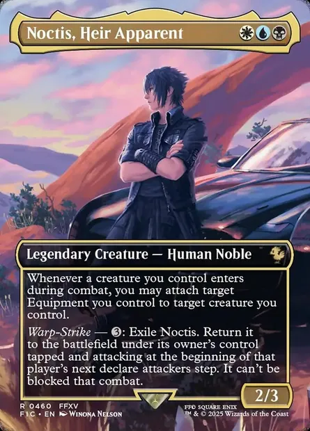 Noctis, Heir Apparent, carte Magic FIC 460 — extension Final Fantasy Commander