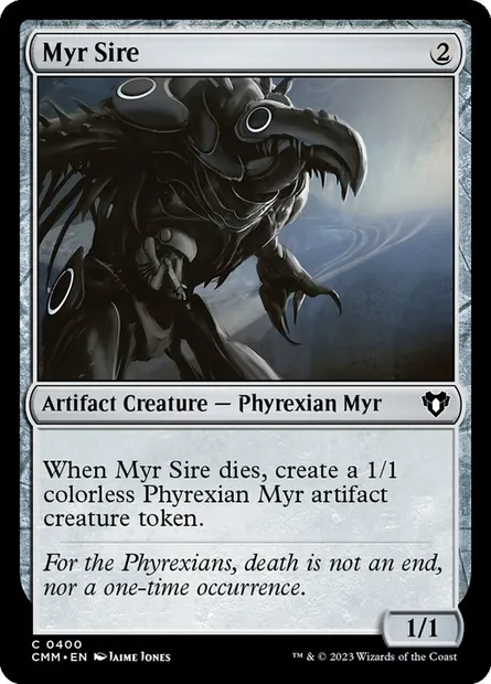 Myr Sire, Magic card CMM 400 — Commander Masters set